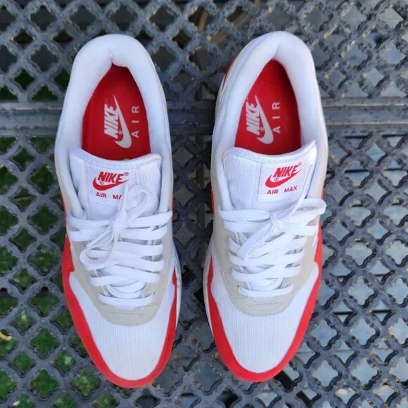❤️️SOLD!!!❤️ 1st Release 908375-100 Nike Air Max 1 OG Anniversary 'Red' - Picture 11 of 16